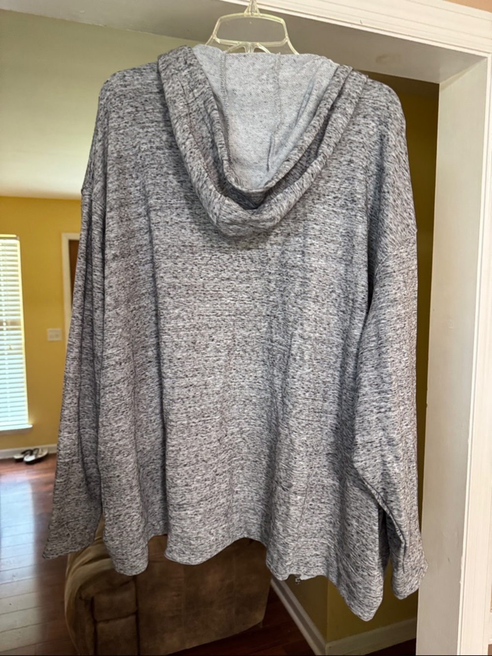 Under Armour Ladies Heather Grey Full-Zip Hooded Sweater - Picture 5 of 5